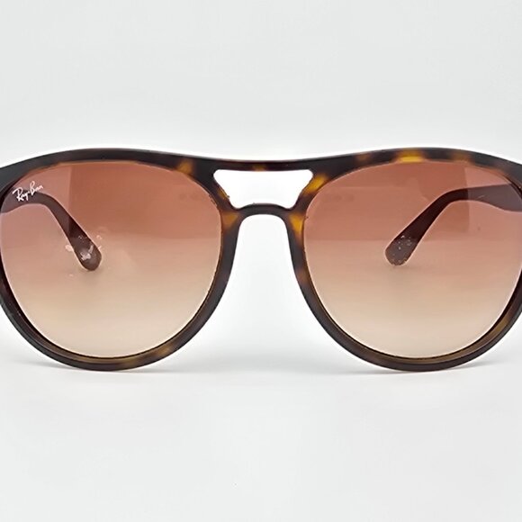 Ray-Ban RB4170 865/13 Brad Matte Havana Frame Brown Lens Aviator Sunglasses - Picture 2 of 14